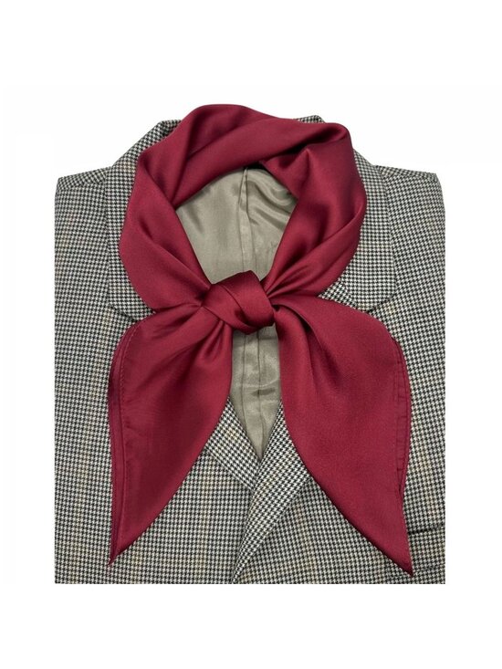 Unbranded Other - ✨Elegant Bandana Square Silky Scarf Burgundy Solid Soft Wrap Versatile Shawl New